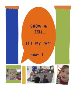 Show and tell for preschoolers
